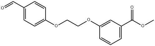 Methyl 3-[2-(4-formylphenoxy)ethoxy]benzoate Struktur