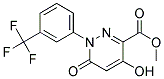 Methyl 1,6-dihydro-4-hydroxy-1-[3-(trifluoromethyl)phenyl]pyridazin-6-one-3-carboxylate Struktur