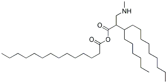 HEXYLDECYL MYRISTOYL METHYLAMINOPROPIONATE Struktur