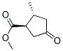 methyl (1R,2R)-2-methyl-4-oxocyclopentane carboxylate Struktur