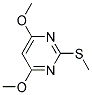 2-Methylthio-4,6-dimethoxypyrimidine Struktur