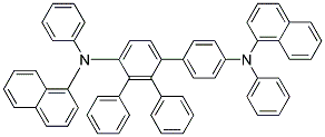 4,4'-Bis(N-(1-naphthyl)-N-phenylamino)quaterphenyl Struktur