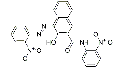 3-Hydroxy-4-(4-methyl-2-nitro-phenylazo)-naphthalene-2-carboxylicacid(2-nitro-phenyl)-amide Struktur