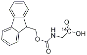 N-FMOC-L-GLYCINE [1-14C] Struktur