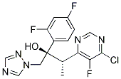 (2R,3S)-3-(6-CHLORO-5-FLUORO-PYRIMIDIN-4-YL)-2-(2,4-DIFLUORO-PHENYL)-1-[1,2,4]TRIAZOL-1-YL-BUTAN-2-OL Struktur