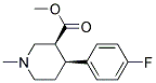 (3S,4S)-4-(4-FLUORO-PHENYL)-1-METHYL-PIPERIDINE-3-CARBOXYLIC ACID METHYL ESTER Struktur