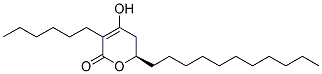 (R)-3-HEXYL-4-HYDROXY-6-UNDECYL-5,6-DIHYDRO-PYRAN-2-ONE Struktur