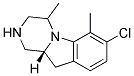 (R)-7-CHLORO-4,6-DIMETHYL-1,2,3,4,10,10A-HEXAHYDRO-PYRAZINO[1,2-A]INDOLE Struktur