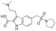 3-(2-DIMETHYLAMINO-ETHYL)-5-(PYRROLIDINE-1-SULFONYLMETHYL)-1H-INDOLE-2-CARBOXYLIC ACID Struktur