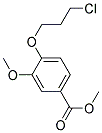 4-(3-CHLORO-PROPOXY)-3-METHOXY-BENZOIC ACID METHYL ESTER Struktur