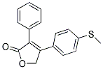 4-(4-METHYLSULFANYL-PHENYL)-3-PHENYL-5H-FURAN-2-ONE Struktur