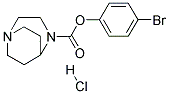 4-BROMOPHENYL 1,4-DIAZA-BICYCLO(3.2.2)NONANE-4-CARBOXYLATE, HYDROCHLORIDE Struktur