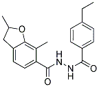 4-ETHYL-BENZOIC ACID N'-(2,7-DIMETHYL-2,3-DIHYDRO-BENZOFURAN-6-CARBONYL)-HYDRAZIDE Struktur