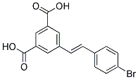 5-[(E)-2-(4-BROMO-PHENYL)-VINYL]-ISOPHTHALIC ACID Struktur