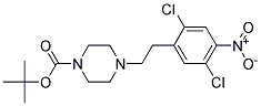 N-BOC-1-[2-(2,5-DICHLORO-4-NITRO-PHENYL)-ETHYL]-PIPERAZINE Struktur