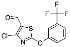 4-CHLORO-2-[3-(TRIFLUOROMETHYL)PHENOXY]-5-THIAZOLECARBOXALDEHYDE Struktur