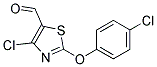 4-CHLORO-2-(4-CHLOROPHENOXY)-5-THIAZOLECARBOXALDEHYDE Struktur