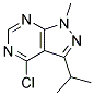 4-CHLORO-3-ISOPROPYL-1-METHYL-1H-PYRAZOLO[3,4-D]PYRIMIDINE Struktur