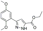 3-(2,5-DIMETHOXYPHENYL)-1H-PYRAZOLE-5-CARBOXYLIC ACID ETHYL ESTER Struktur