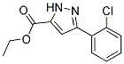 3-(2-CHLOROPHENYL)-1H-PYRAZOLE-5-CARBOXYLIC ACID ETHYL ESTER Struktur