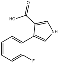 4-(2-FLUOROPHENYL)-1H-PYRROLE-3-CARBOXYLIC ACID Struktur