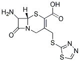 7-amino-3-[[(1,3,4-thiadiazol-5-yl)thio]methyl]-3-cephem-4-carboxylic acid Struktur