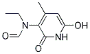 N-Ethyl-3-Formamido-4-Methyl-6-Hydroxy-2-Pyridone Struktur