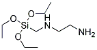 N-(Beta-Aminoethyl)-Aminomethyltriethoxysilane Struktur