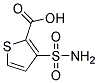 3-aminosulfonyl-2-thiophene carboxylic acid Struktur