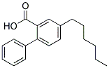 4-N-Hexyldiphenylcarboxylic Acid Struktur