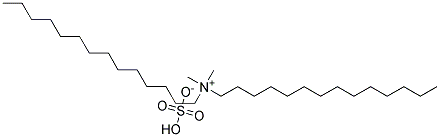 Ditetradecyl dimethyl ammonium hydrogen sulfate Struktur