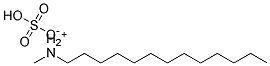 Tridecyl methyl ammonium hydrogen sulfate Struktur