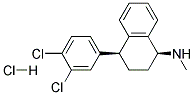 (+-)Cis-N-Methyl-4-(3,4-Dichlorophenyl)-1,2,3,4-TetrahydroNaphthaleneamineHydrochloride Struktur