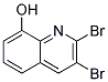 Dibromo-8-Hydroxyquinoline Struktur