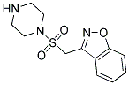 3-[(Piperazin-1-Ylsulfonyl)Methyl]-1,2-Benzisoxazole Struktur