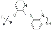 3-Methyl-4-[((2,2,2-Trifluoroethoxy-2-Pyridinyl)Methyl)Thio]-1H-Benzimidazole Struktur