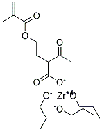 Zirconium methacryloxyethylacetoacetate-tri-n-propoxide Struktur