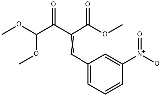 METHYL-4,4-DIMETHOXY-2-(3-NITROBENZYLIDENE)-ACETOACETATE Struktur