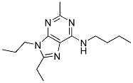 N-BUTYL-8-ETHYL-2-METHYL-9-PROPYL-9H-PURIN-6-AMINE Struktur