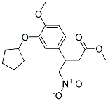 METHYL 3-(3-(CYCLOPENTYLOXY)-4-METHOXYPHENYL)-4-NITROBUTANOATE Struktur