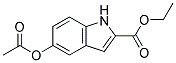 ETHYL 5-ACETYLOXYINDOLE-2-CARBOXYLATE Struktur