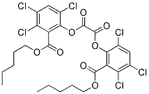 BIS[2,4,5-TRICHLORO-6-(PENTHYLOXYCARBONYL)PHENYL]OXALATE Struktur