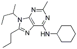 9-SEC-BUTYL-N-CYCLOHEXYL-2-METHYL-8-PROPYL-9H-PURIN-6-AMINE Struktur