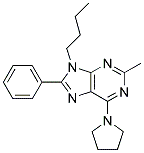 9-BUTYL-2-METHYL-8-PHENYL-6-(PYRROLIDIN-1-YL)-9H-PURINE Struktur