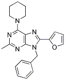 9-BENZYL-8-(FURAN-2-YL)-2-METHYL-6-(PIPERIDIN-1-YL)-9H-PURINE Struktur