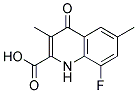 8-FLUORO-1,4-DIHYDRO-3,6-DIMETHYL-4-OXOQUINOLINE-2-CARBOXYLIC ACID Struktur