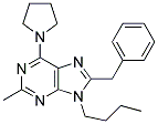 8-BENZYL-9-BUTYL-2-METHYL-6-(PYRROLIDIN-1-YL)-9H-PURINE Struktur