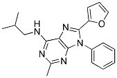 8-(FURAN-2-YL)-N-ISOBUTYL-2-METHYL-9-PHENYL-9H-PURIN-6-AMINE Struktur