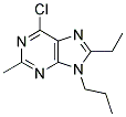 6-CHLORO-8-ETHYL-2-METHYL-9-PROPYL-9H-PURINE Struktur