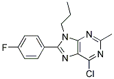 6-CHLORO-8-(4-FLUOROPHENYL)-2-METHYL-9-PROPYL-9H-PURINE Struktur